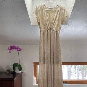 Baltic Born Gold Maxi Dress Size S